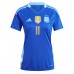 Camisa de Futebol Argentina Angel Di Maria #11 Equipamento Secundário Mulheres Copa America 2024 Manga Curta